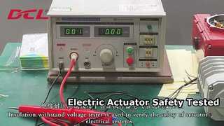 Isolatie- en weerstandsspanningstest voor elektrische actuator