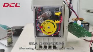 EMC-prestatietest van elektrische actuator